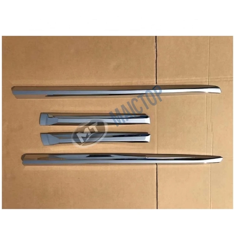 Maictop car accessories side chrome door moulding for land cruiser prado 150 J150 2018 Door Protective Cover