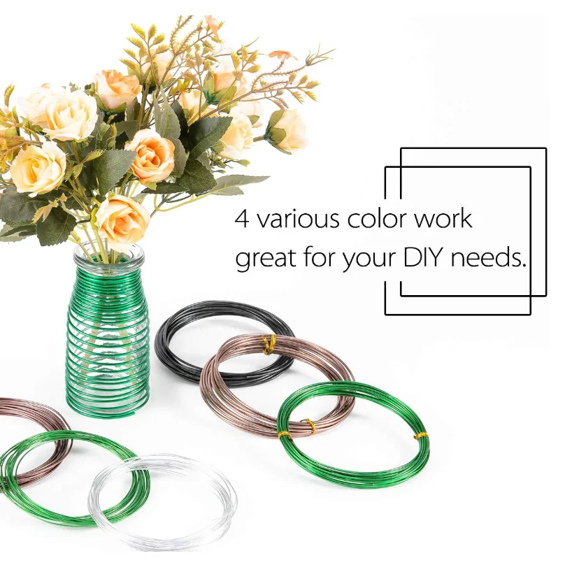 Factory 1mm-5mm Colored Aluminum Wire Anodized Wholesale Aluminum Wire For Craft