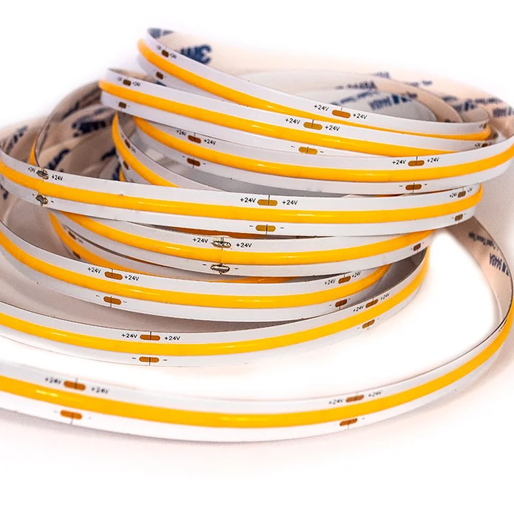 No Dots DC 12V 24V 8mm 10mm 2700K 3000K 4000K 6500K Red Green Blue Flex COB LED Light Strip
