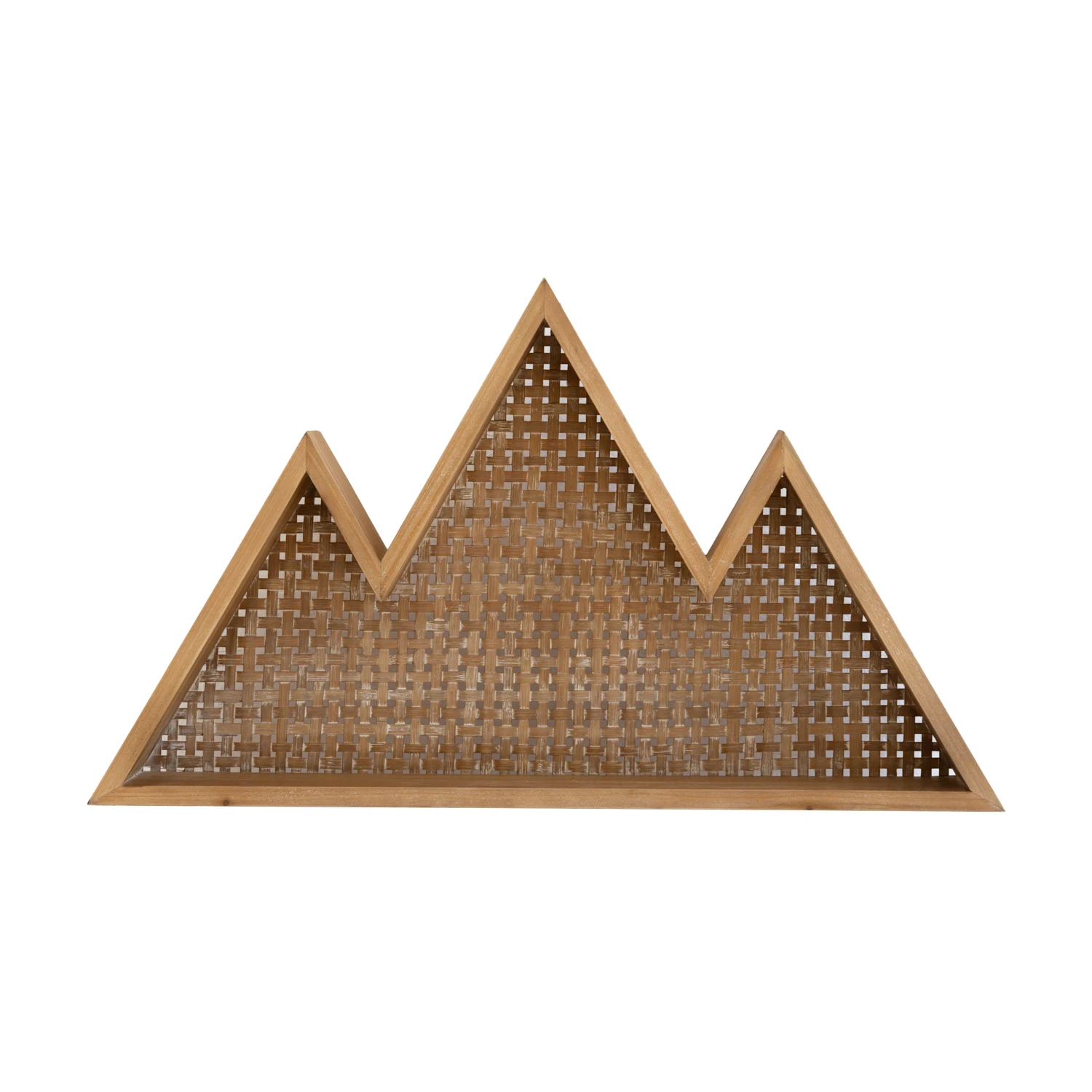 Modern Floating Shelf Rustic Geometric Mountain bamboo and wood structure hot Sale