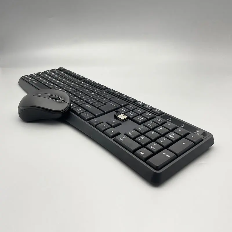 Ready to Ship 2.4G Wireless Keyboard and Mouse Combo 100% Keyboard with 3D Mouse for Windows KMSW-107S