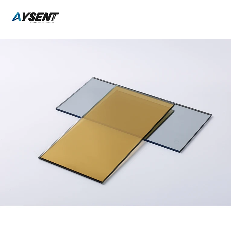 China Factory Supply  4mm Ocean Blue Dark Grey Reflective Glass Price Anti-reflective And UV Protective Glass For Art