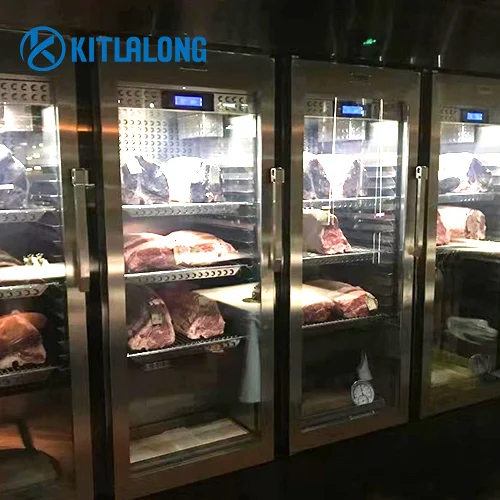 Kitlalong Commercial Kitchen Equipment Meat Ager Curing Dry Aging Refrigerator Age Fridge Dry Aging Cabinet