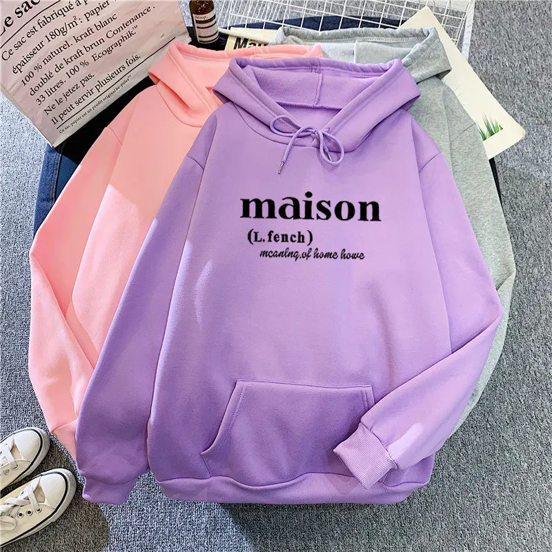 High Quality Pullover Custom Unisex Crewneck Hoodies Manufacturers French Terry Fleece Oversized Women Hoodies