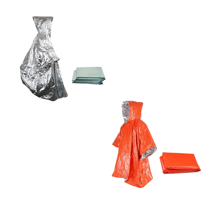 Rescue operations space emergencies and medical uses first aid for families with Hypothermia emergency ponchos in cold climates