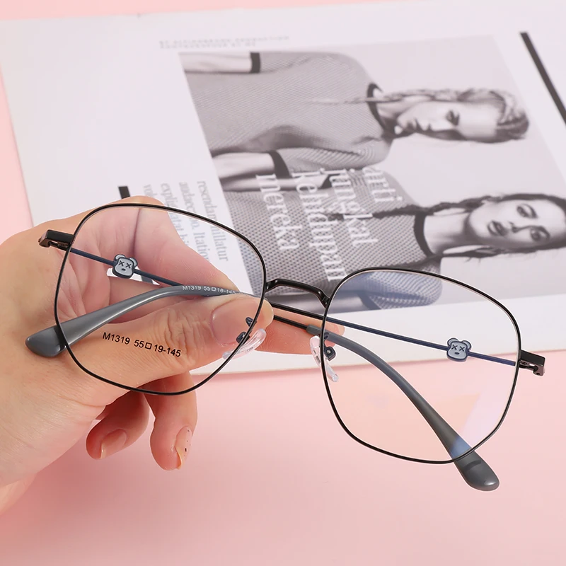 Square Optical Eyeglasses Alloy Frame Vintage Korea New Arrival Metal Frames Eyewear