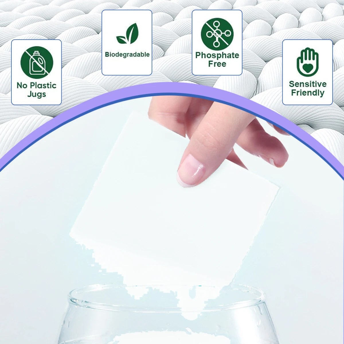 Factory Supply Stock Price Scented Laundry Sheets Strips Enzymatic Remove Stain Laundry Detergent Sheets