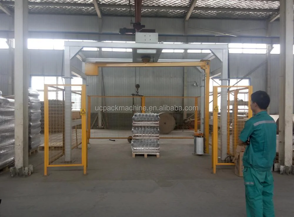 Fully Automatic Stretch Film Wrapping Rotary Arm Pallet Wrapping Machine