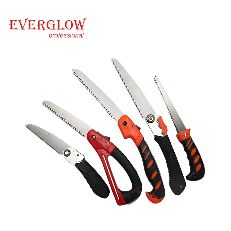 Wholesaler high quality 350mm Garden outdoor Hard Woodwork 35Mn steel black Teflon blade Japanese Hand Saw with plastic pocket