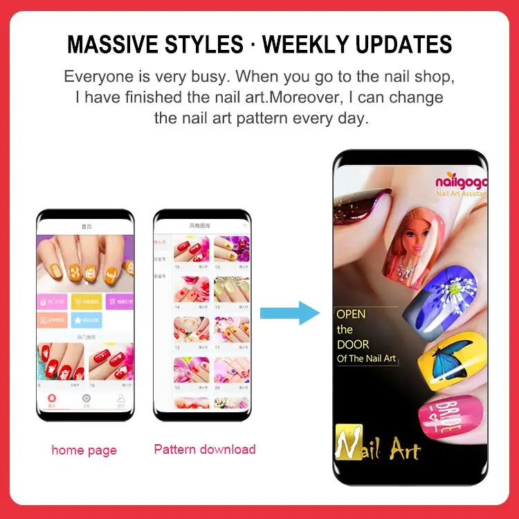Digital Automatic Finger Intelligent Mini Digital Small Nice Nail Printer Nail Art Printer Machine Nail Polish Vending Machine