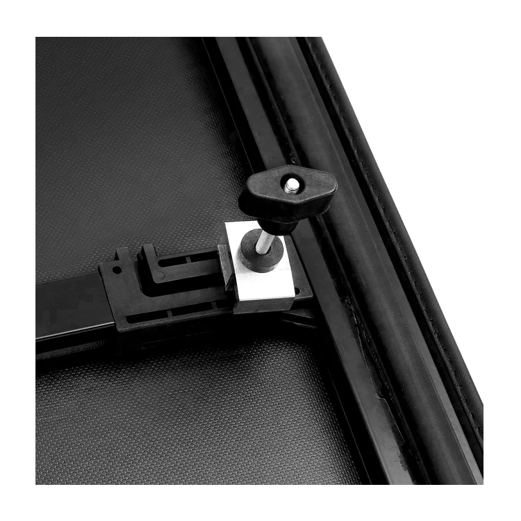 Durable Synthetic Leather Tri-Fold Soft Tonneau Cover for Toyota Hilux