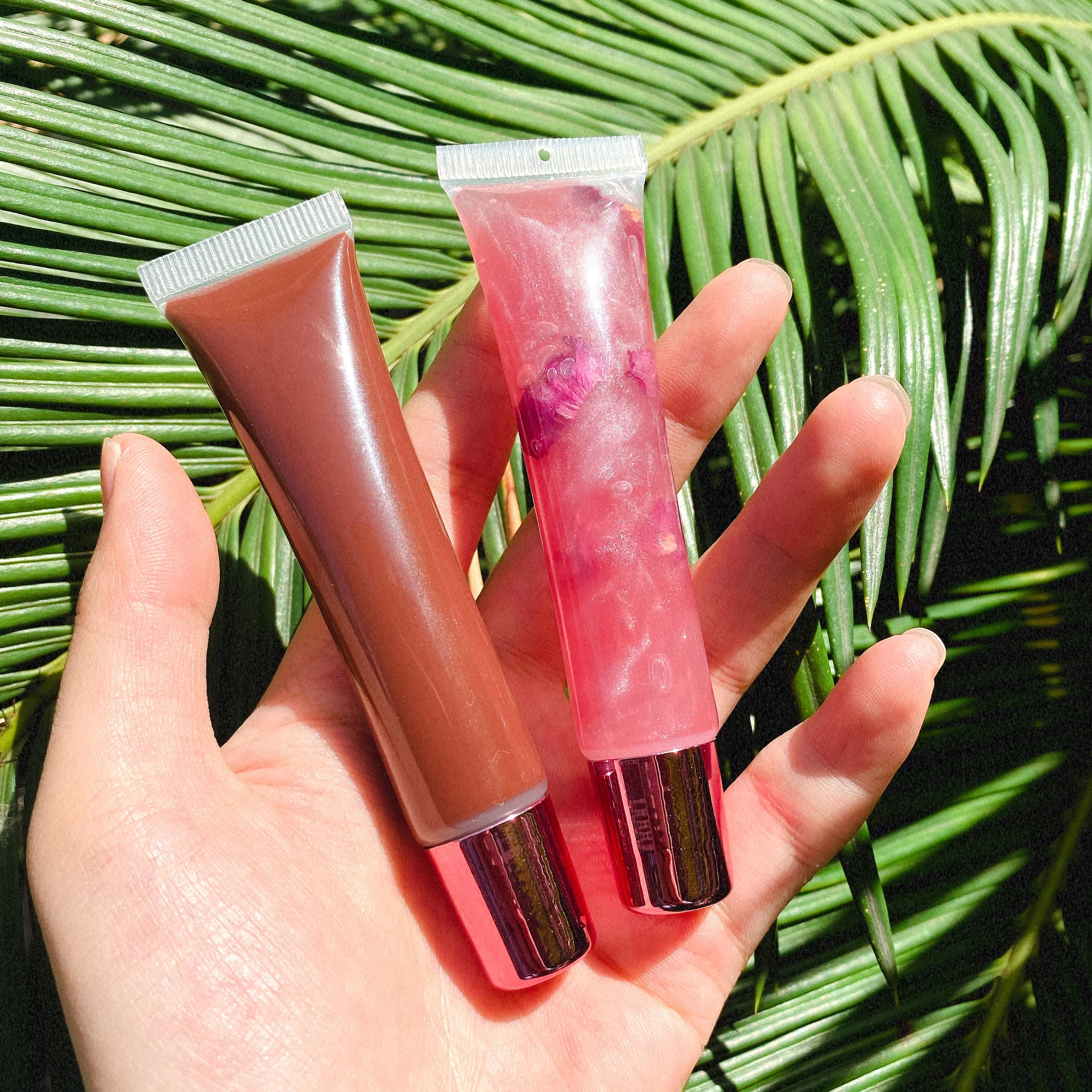 Lipgloss Base Private Label Squeeze Pigment Soda Bottle Tubes Sprinkles Creamy Matte Nude Wholesale Rose Petal Lip Gloss