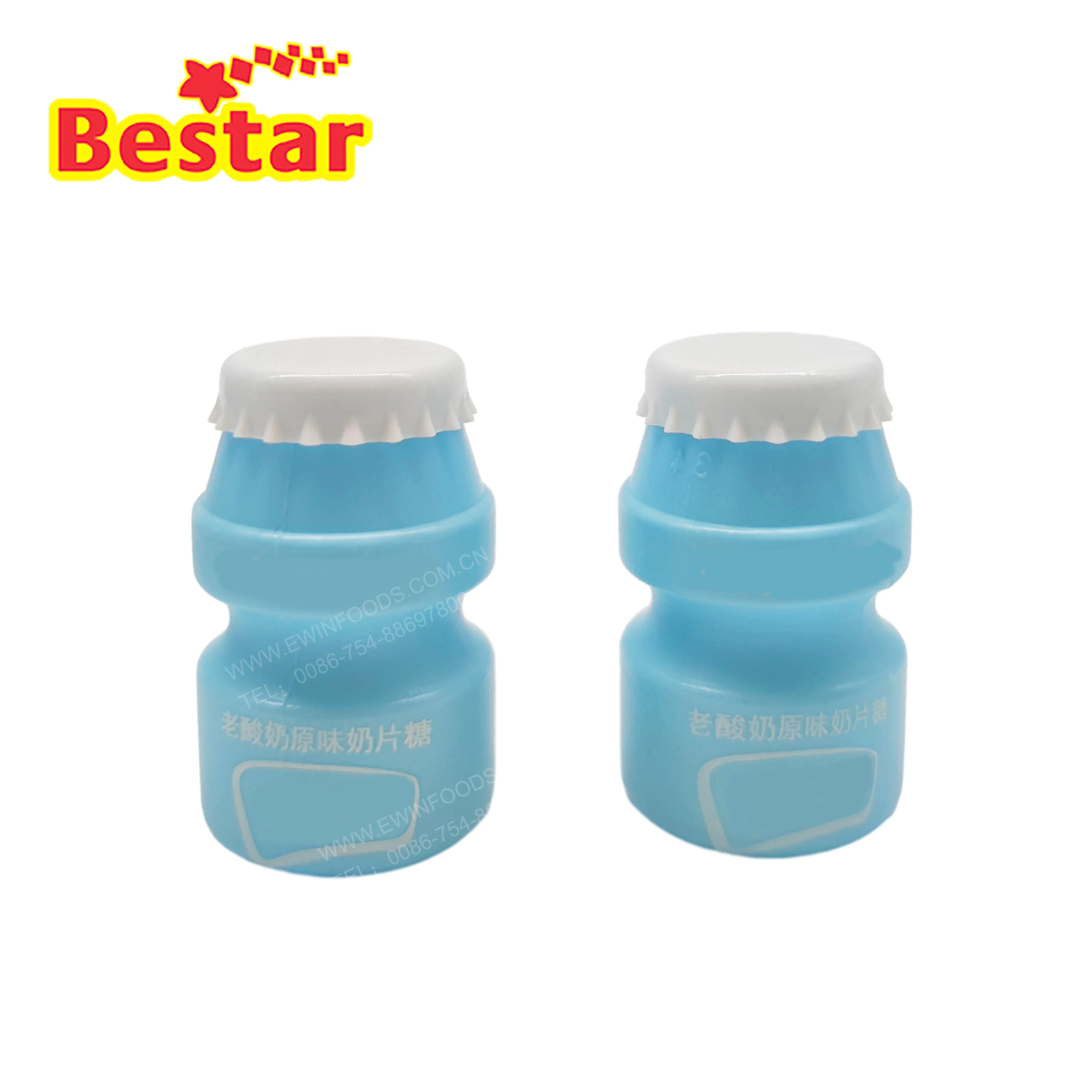 Big yogurt bottle ball shaped milk yogurt flavor candy good taste mini tablet candy new hard pressed candy