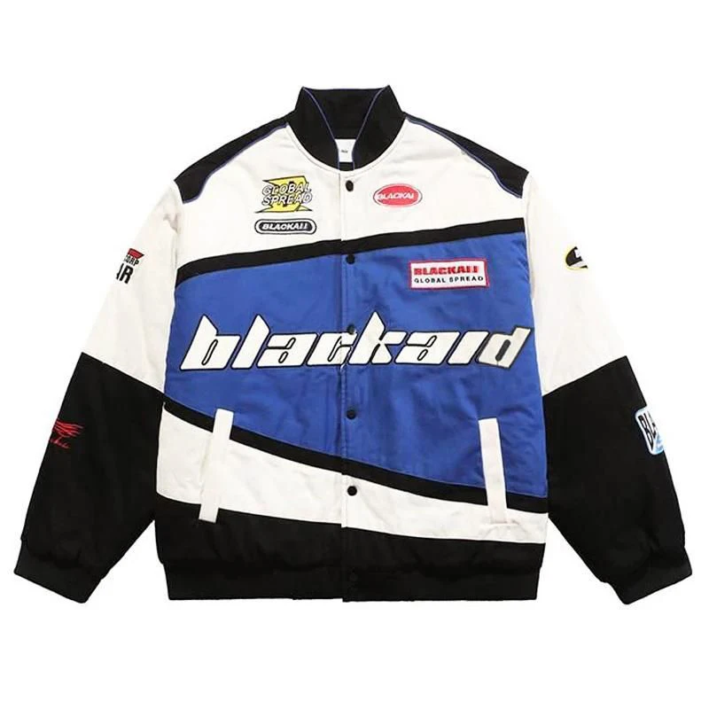 Custom Designer Team Racing Motorcycle Varsity Jacket Patchwork Urban Custom Vintage Varsity Racing Jacket