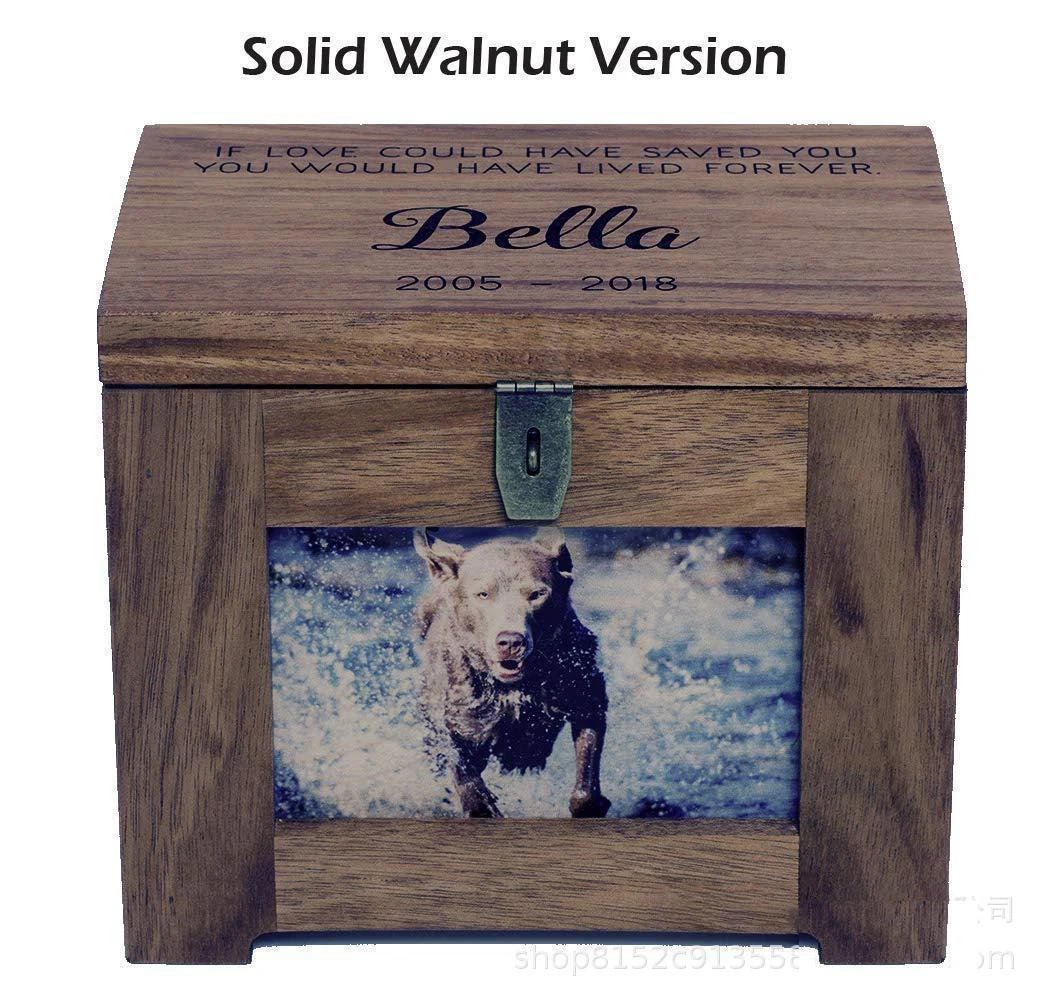  Amazon hot selling wooden photo frame design pet coffins and