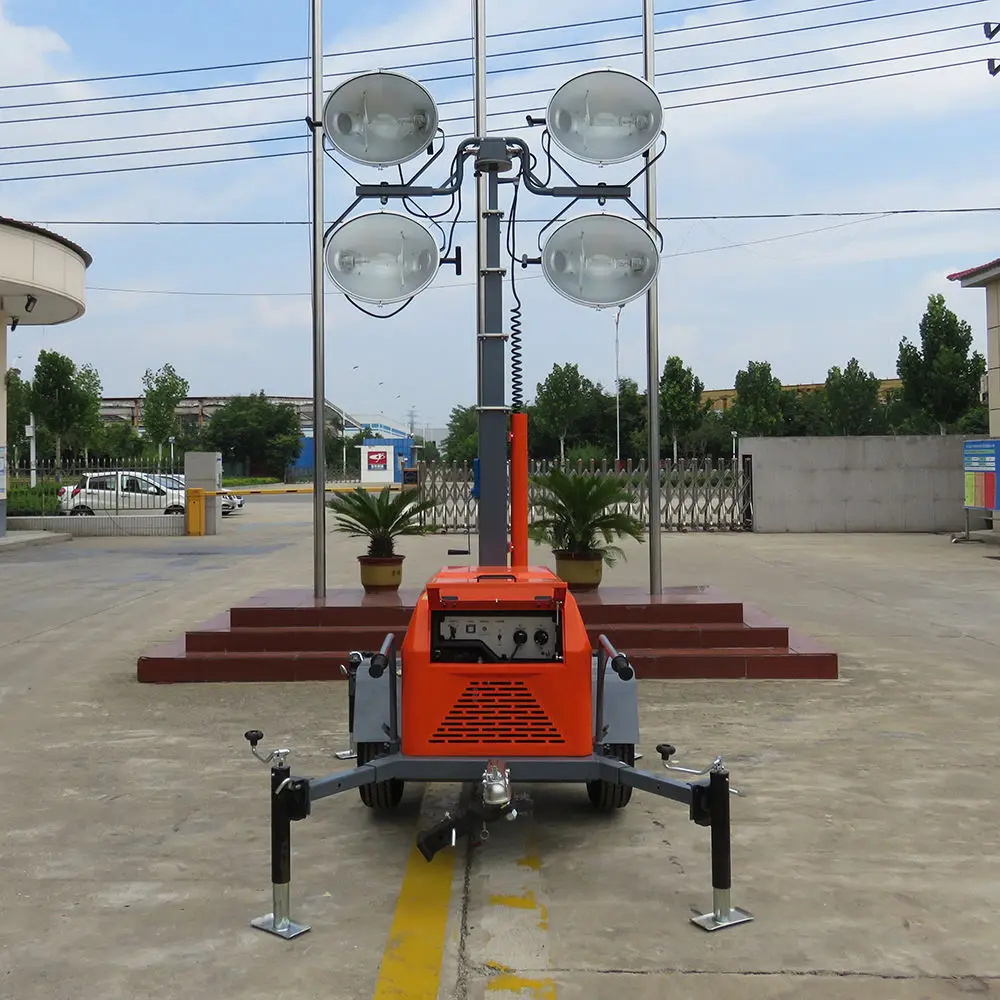 Solar Mobile Light Tower Customized factory direct lighting tower for construction sites and mechanical rescue sites