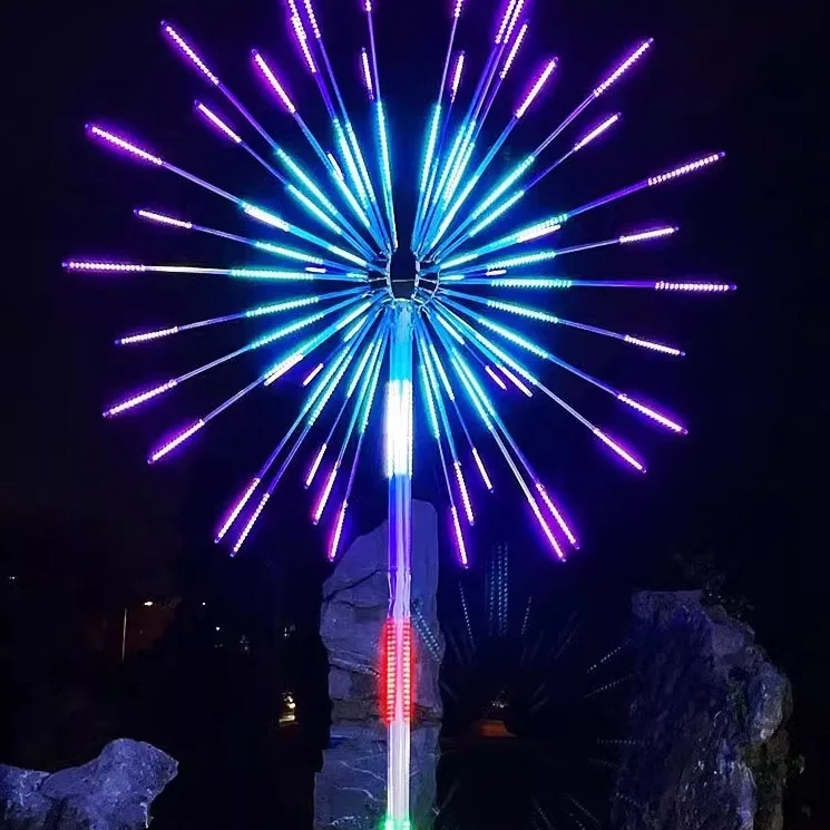 2024 New LED Digital Firework Lights for Outdoor Landscape Car & Fountain High Selling Products for Theme Park