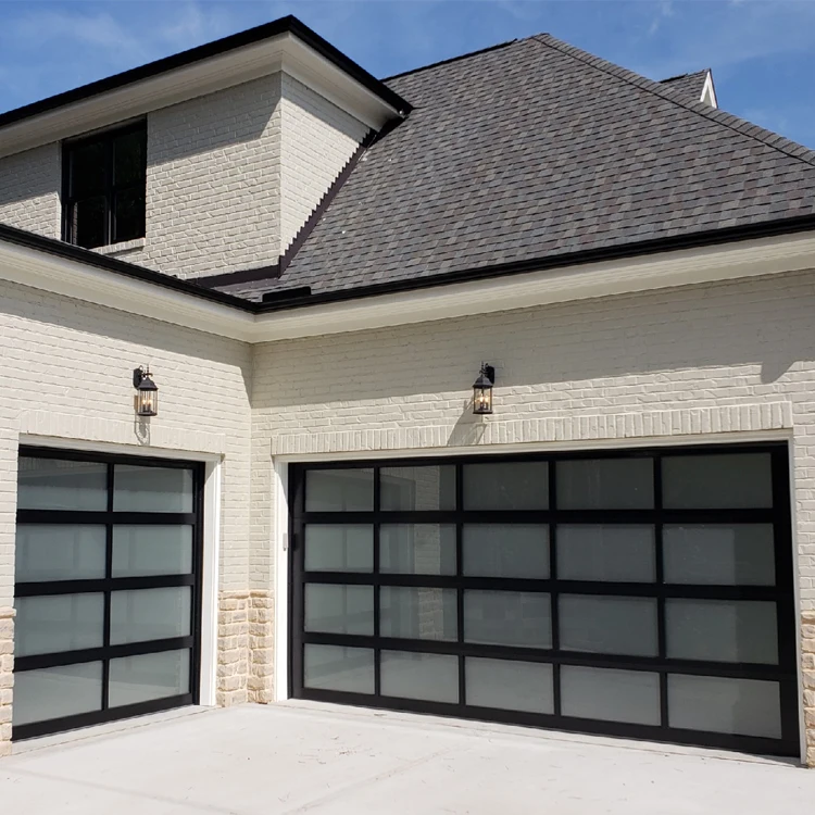 Modern aluminum slatted garage doors Tilt vertical plain folding garage doors USA Australia