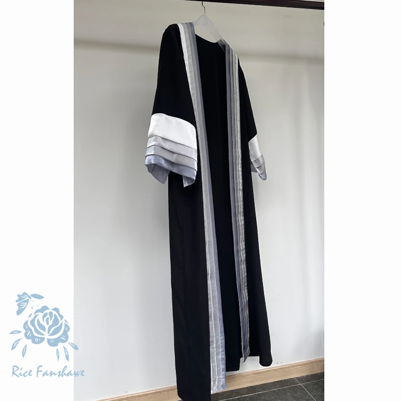 Factory Wholesale Dubai Abaya 2024 Fashion Design Graduated Color Women Islamic Clothing Hot Selling High Quality Silk Abaya