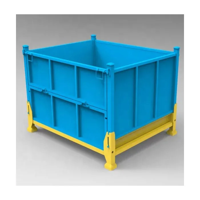 mesh box wire cage metal bin storage container steel wire mesh pallet container cage storage pallet basket box container