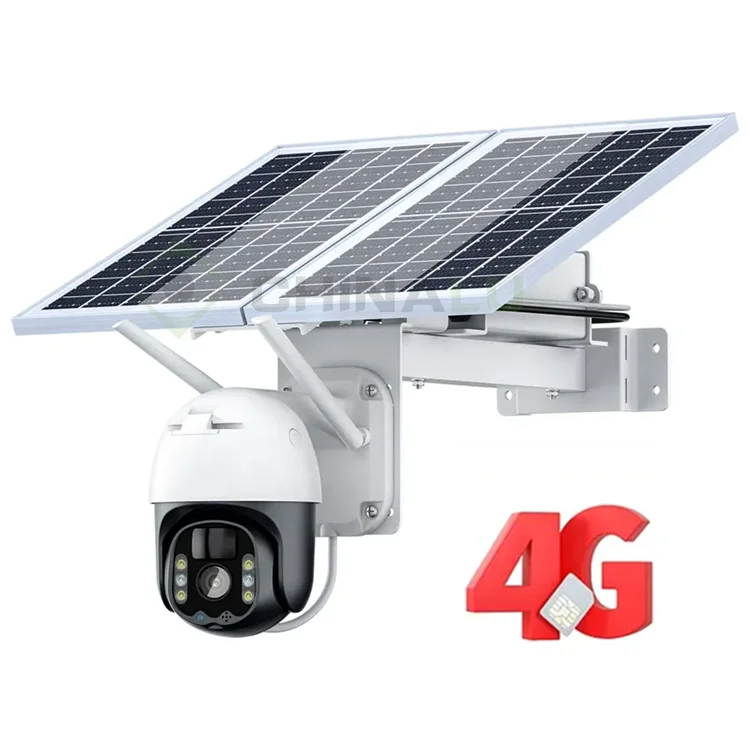 24-часовая запись 20 Вт Camara De Seguridad Con панель Солнечная 1080P Cctv 3G 4G Sim-карта сетевая камера