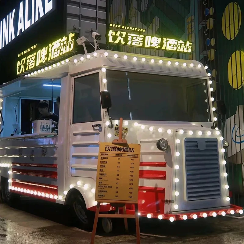 Electric Vintage Hot Selling Ce Certificate Coffee Vending Panini Chinese Food Van Citroen Popular Food Trailer With Kitchen