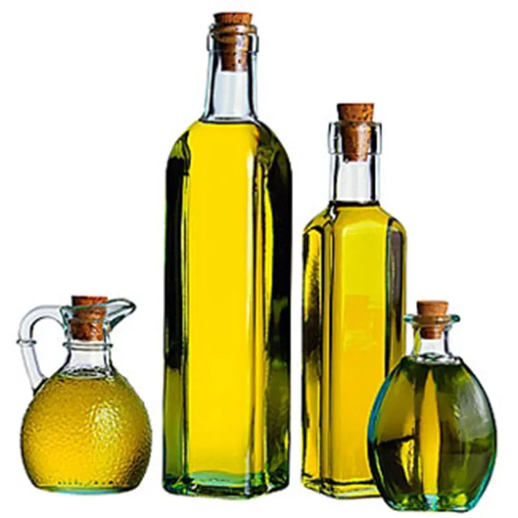 500ml Olive Oil Glass Bottle 200ml-1000ml Square With Cork