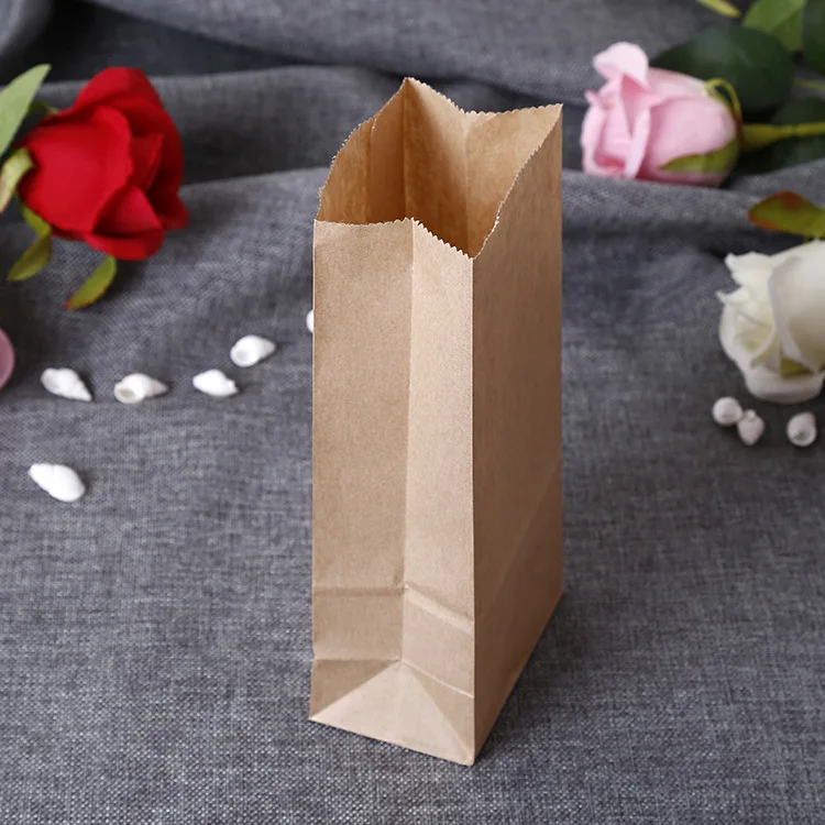 Custom Kraft Paper Shopping Bag With Your Own Logo White Black Paper Bag With Logo, Recycled Brown Kraft Paper Bags With Handle