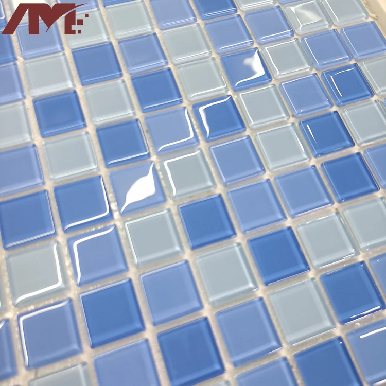 wholesale cheap crystal glass 5mm mini mosaic tiles for hotel washroom pool