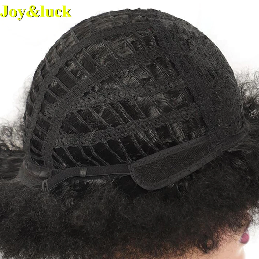 Synthetic Wigs For Black Women Party Or Daily Round Curly Explosive Head Afro Kinky Curly Natural Brown Fluffy Ladies Full Wigs