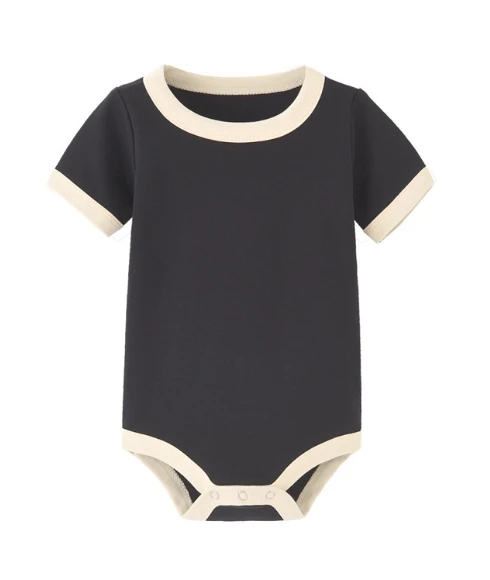 wholesale Newborn baby Infants onesie 100% cotton colorful short sleeve rompers baby clothing
