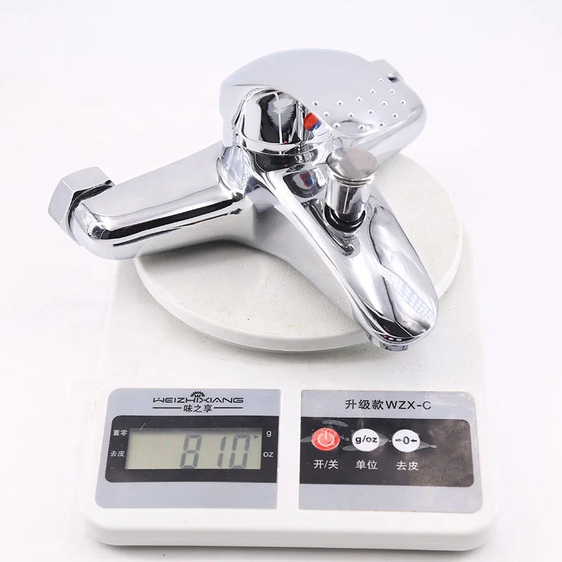 Высококачественный серебристый крашеный однорычажный настенный смеситель для ванны с термостатом