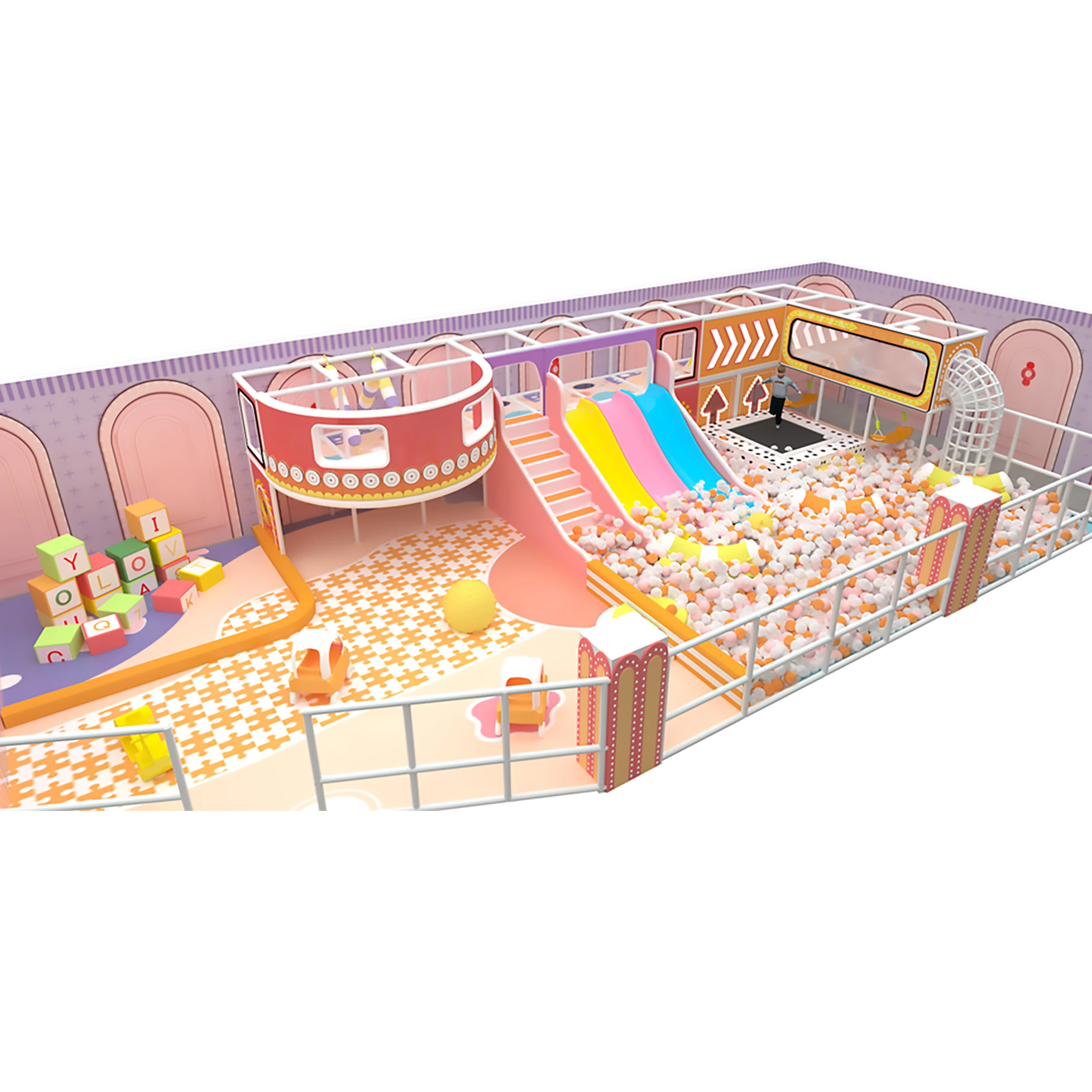 Kids Commercial Indoor Playground Equipment Soft Play Sets Toddler Play Zone Role Play House Indoor Playground