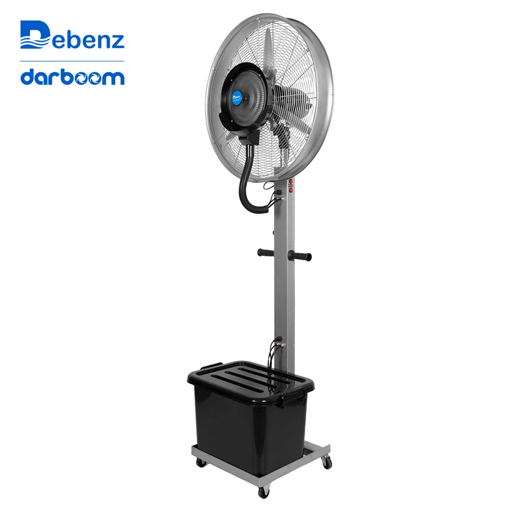 Person pedestal outdoor waterproof mist fan with air cooler