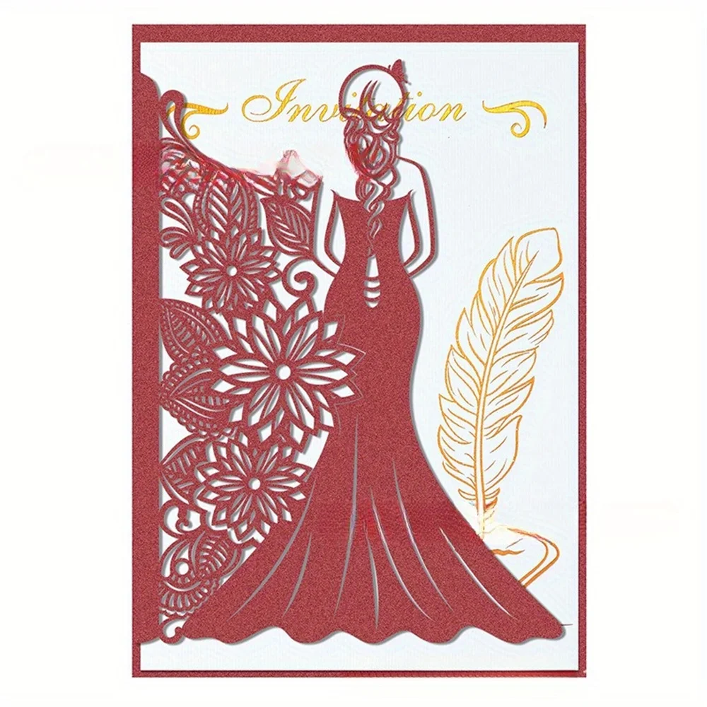 Hollowing Out Baptism Birthday Party Gift Invite Card,Custom Wedding Invitation Card,Greeting Deaigns Luxury Wedding Invitations