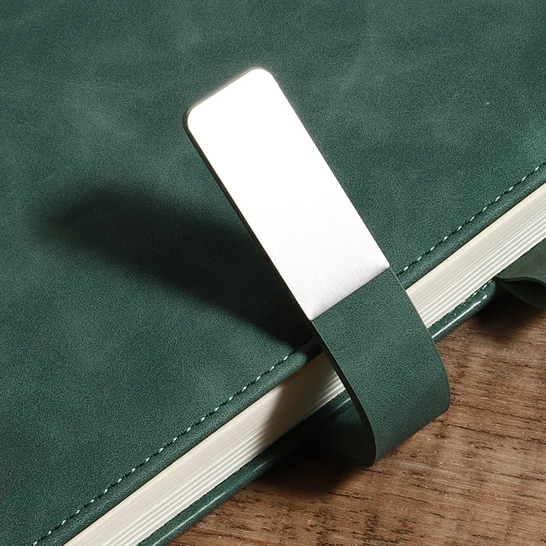 Sewing binding A5 pu leather notebook hardcover with magnetic snap