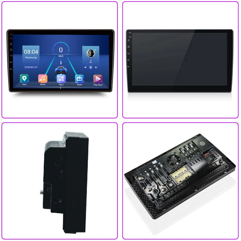 9 Inch Car Monitor IPS Capacitive Touch Screen 2DIN GPS Navigation Android 10.0 4+64GB Car Player