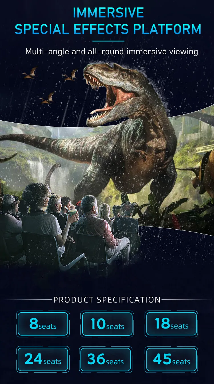 HEROVR FEC High attendance rate Vibration High Immersive 12d Virtual Reality Projector Cinema