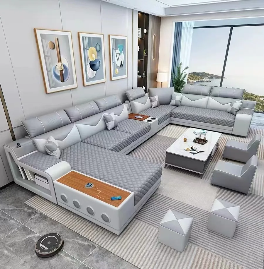 New Light Luxury Latex Detachable and Washable Fabric Sofa Simple Modern Living Room Multifunctional Furniture Combination