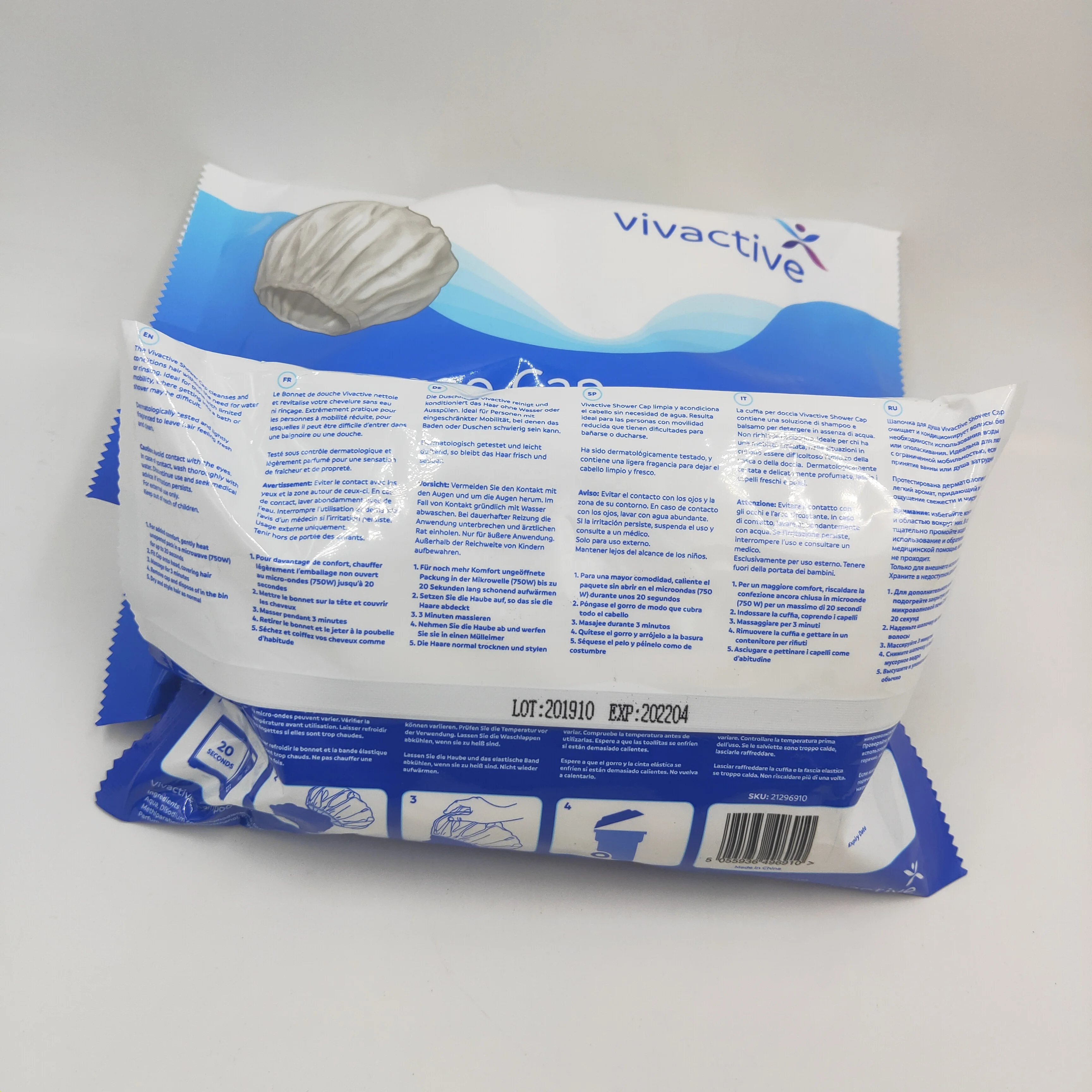 patient care no rinse patient care shampoo cap