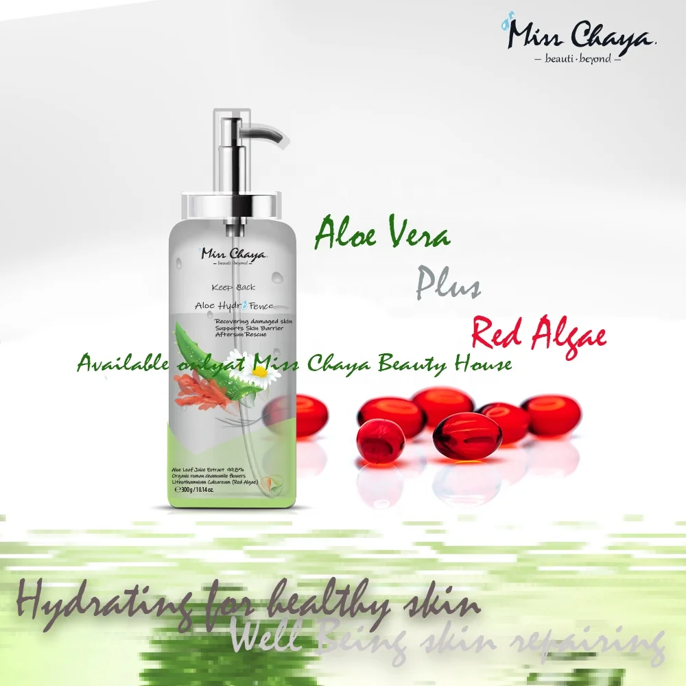 MISS CHAYA Keep Back Aloe Hydrofence Gel Soothing Reparing Relaxing Moisturizing Aloe Vera Chamomile Red Algae Premium Hot Item