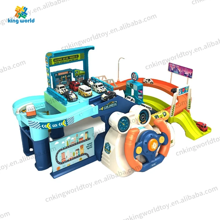 Hot Selling Educational Kids Toys Car Track Car Parking Toy Garage Parking Lot Toys for Boy