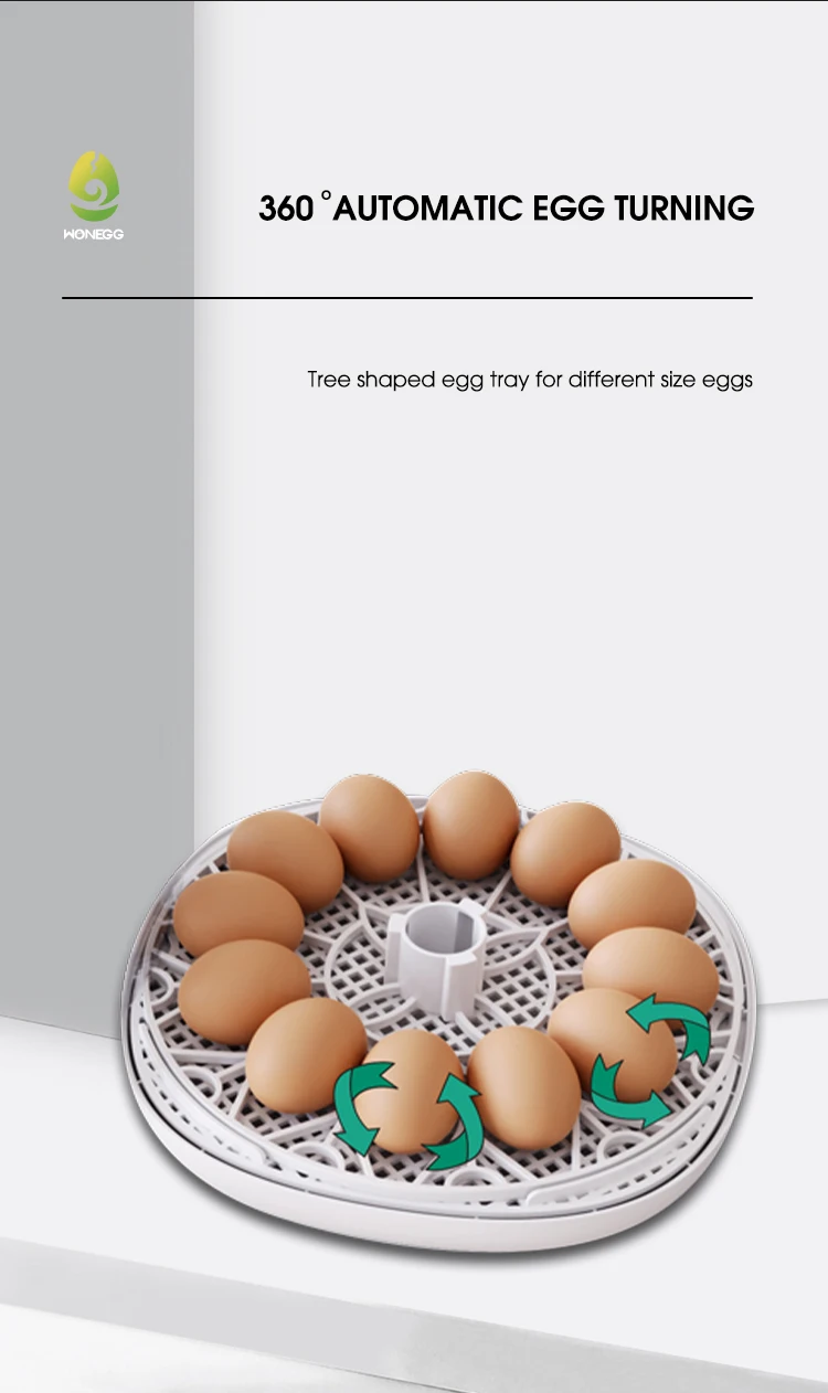 WONEGG Лучшая цена M12 маленькая автоматическая машина для куриных яиц инкубатор в Катаре страусиные яйца