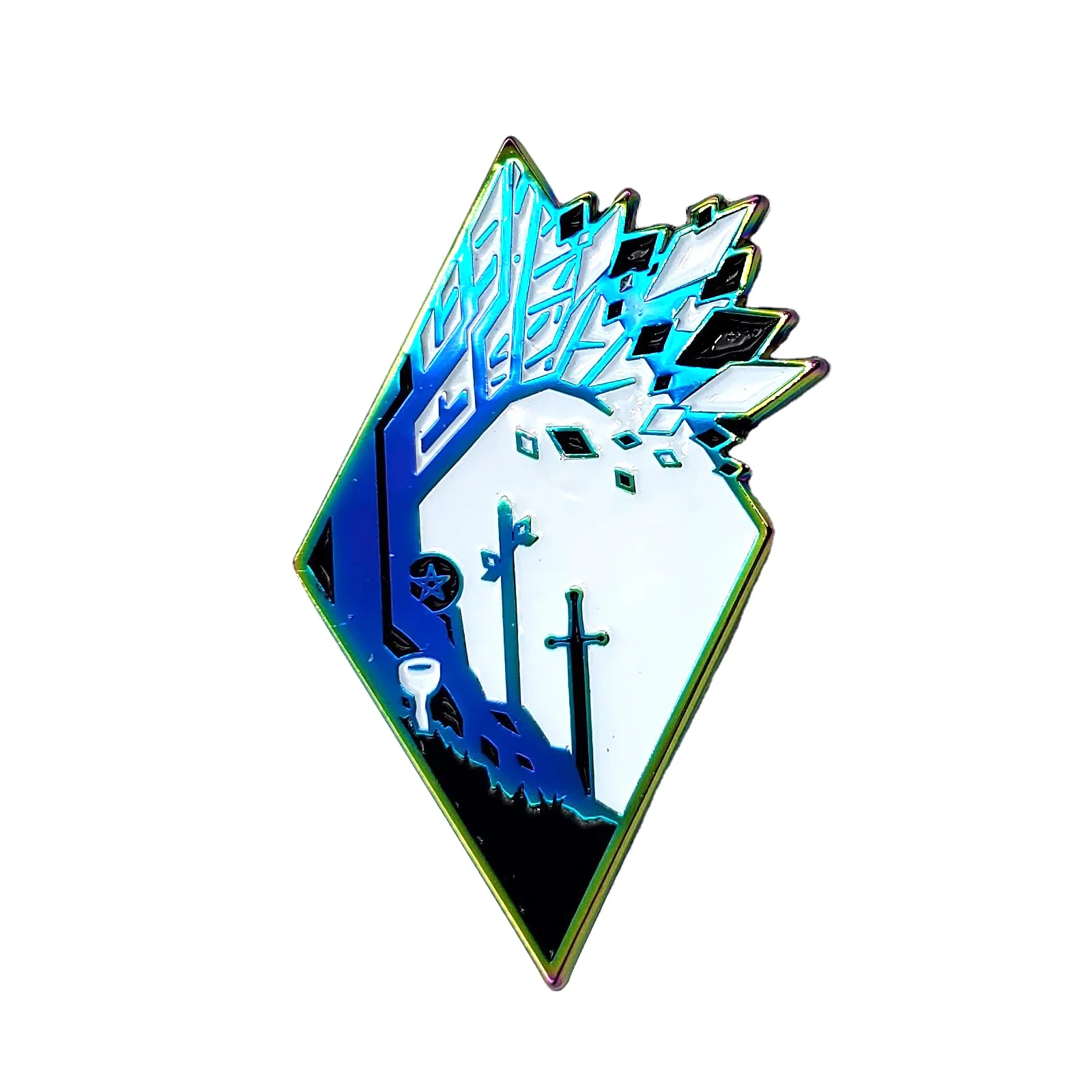 Custom Chaplain Badge Liberty Justice Law Round Black Enamel Pin Badges