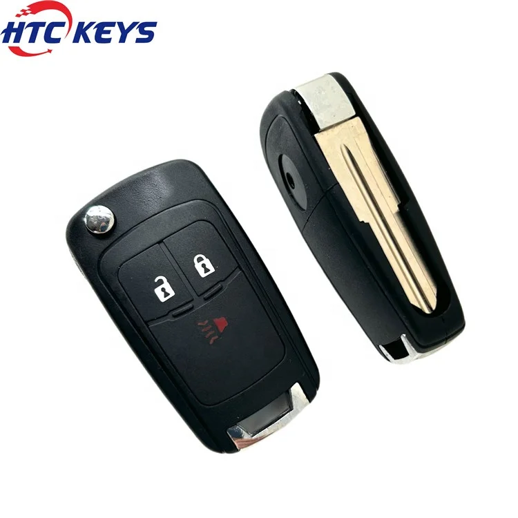 Smart remote car key shell auto key blank flip folding case for C-hevrolet Cruze Spark