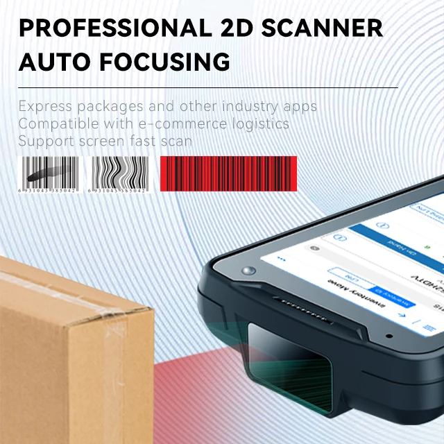 Rugged Pda Handheld terminal Pda Data Collector 2D Barcode Scanner Rfid fingerprint Industrial Pdas with Grip