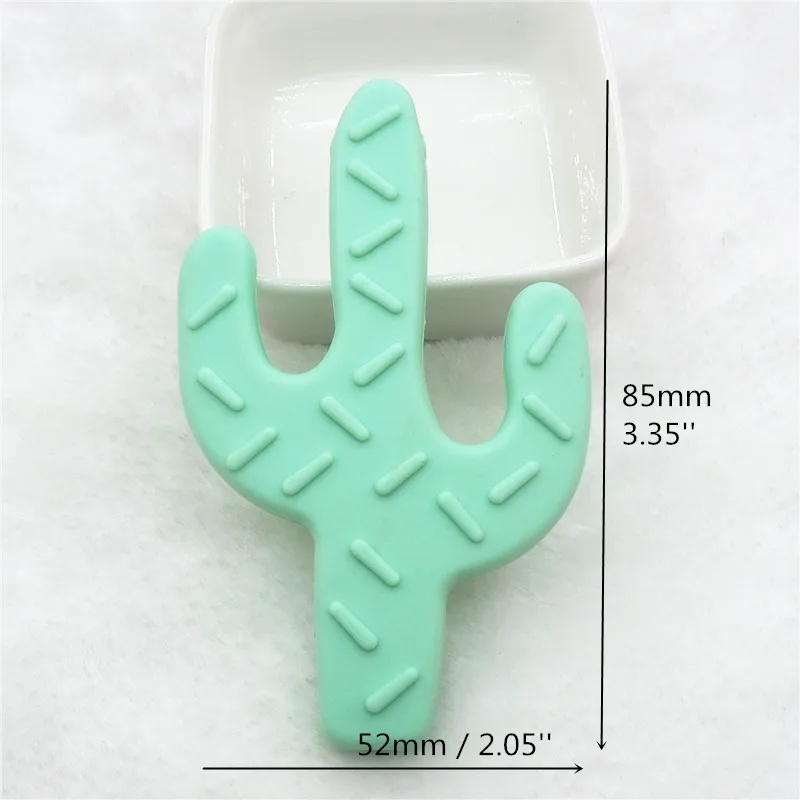 Factory Wholesale BPA Free Cactus Chill Teething Toy Silicone Baby Dummy Pacifier Teether Soft Toy