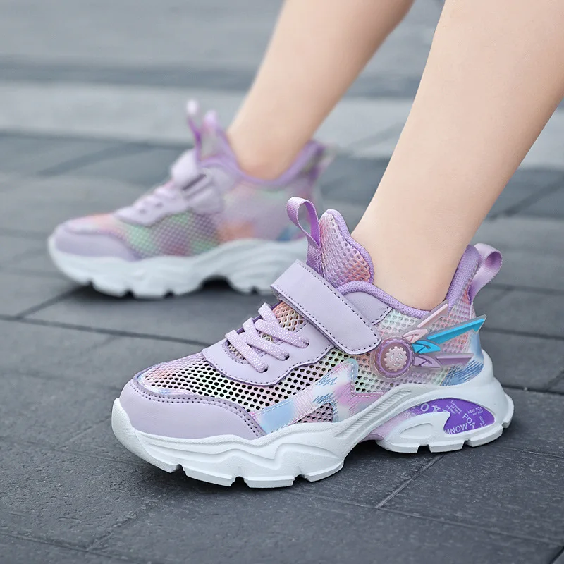 Pink sneakers for kids Casual sports shoes for girls without lace sneakers for kids.