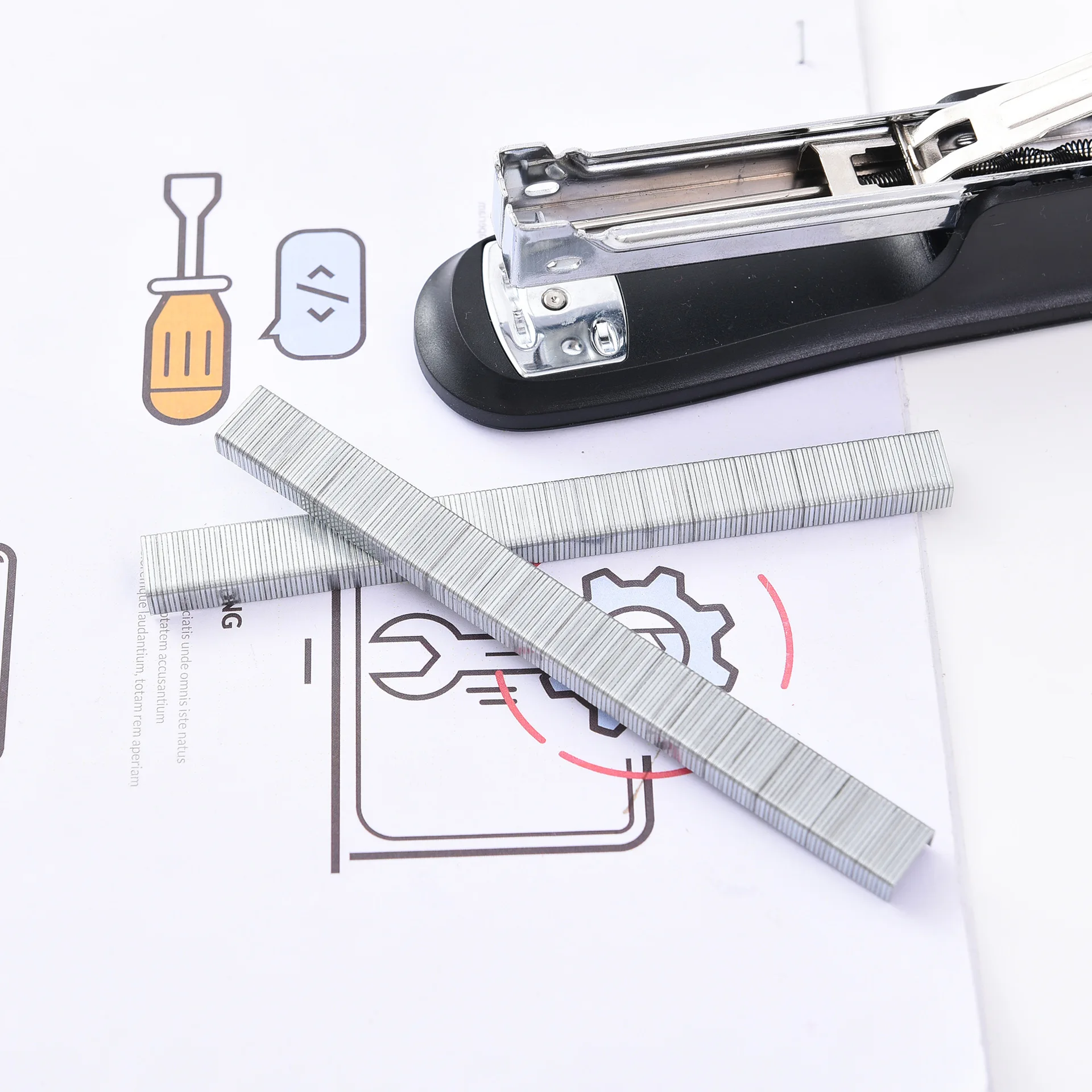 2024 Manufacturers Directly Supply Cross-Border Exclusive Stapler 13/6 Pin Wholesale Penetration Strong Electroplating stapler