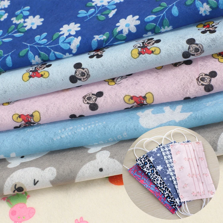 
High quality china manufacturer printed spunlace non-woven fabric stock 